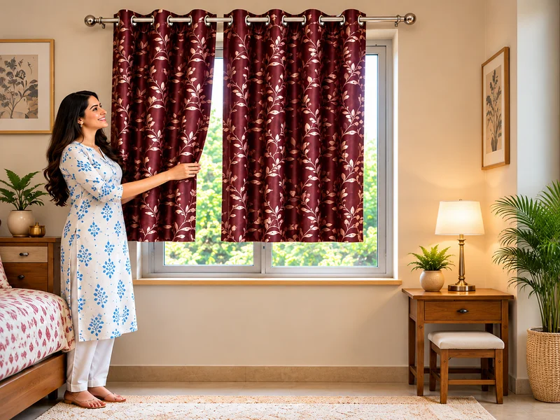 5 Feet Window Curtain Real Life Example